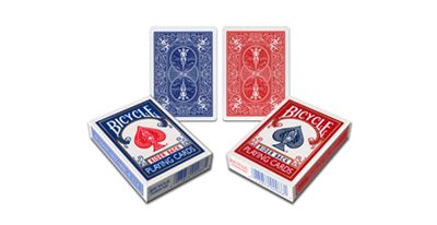 Bicycle Poker- red/blue
